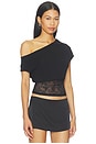 view 2 of 5 Etoile Off Shoulder Top in Smoke