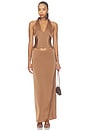 view 5 of 5 Front Row Halter Top in Chocolate