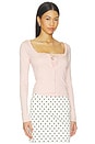 view 3 of 6 Babydoll Long Sleeve Top in Candy