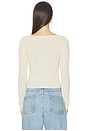 view 3 of 5 Babydoll Long Sleeve Top in Taupe