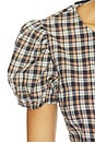 view 6 of 5 Bardot Top in Beige Tartan