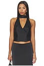 view 1 of 4 Front Row Halter Top in Noir