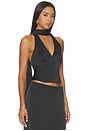 view 2 of 4 Front Row Halter Top in Noir