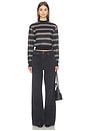 view 5 of 4 Jetset Long Sleeve Top in Noir Stripe