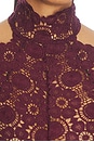 view 6 of 5 Trophy Lace Halter Top in Burgundy