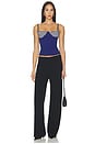 view 5 of 5 Bloom Tank Top in Cobalt Stripe