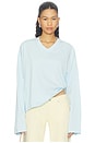 view 1 of 4 Bloom V Long Sleeve Top in Sky