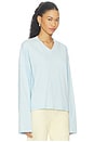 view 2 of 4 Bloom V Long Sleeve Top in Sky