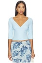 view 1 of 4 Merci Top in Candy Blue
