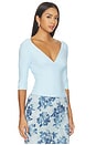 view 2 of 4 Merci Top in Candy Blue