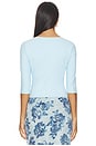 view 4 of 4 Merci Top in Candy Blue