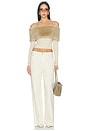 view 5 of 4 Waldorf Off Shoulder Top in Beige