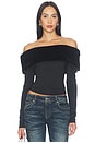 view 1 of 4 Waldorf Off Shoulder Top in Pitch