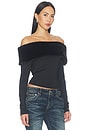 view 2 of 4 Waldorf Off Shoulder Top in Pitch