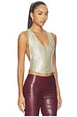 view 2 of 4 Bare Cami Top in Gold