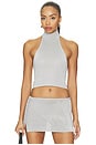 view 1 of 5 Trophy Halter Top in Silver