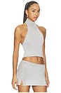 view 2 of 5 Trophy Halter Top in Silver