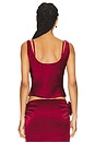 view 3 of 4 Delilah Top in Burgundy