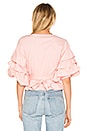 view 3 of 4 Esmerelda Wrap Top in Blush