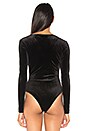 view 4 of 5 Shameless Velvet Bodysuit in Black