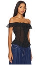 view 3 of 5 BLUSA CON DETALLE DE VOLANTES in Onyx