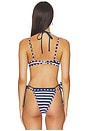 view 3 of 4 RHODE トップ in Navy Stripe