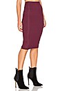 view 2 of 4 Striped Pencil Skirt in Maroon