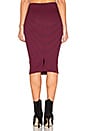 view 3 of 4 Striped Pencil Skirt in Maroon