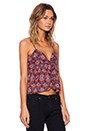 view 2 of 3 CAMISETA TIRANTES SEDA in Red Print