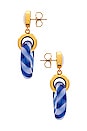 view 2 of 2 Madeira Glass Earrings in Blue
