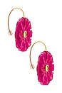 view 1 of 3 New Bloom Earrings in Fuchsia