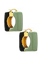 view 1 of 2 Trapeze Hoops in Mint