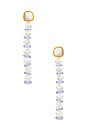 view 1 of 2 Wisteria Column Earrings in White