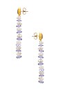 view 2 of 2 Wisteria Column Earrings in White