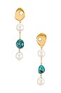 view 1 of 3 PENDIENTES TURQUOISE SAND in Blue