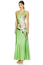 view 2 of 3 Helena Maxi Dress in Lily Print In Parakeet