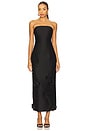 view 2 of 5 Zayna Embellished Maxi Dress & Cape Set in Ebony