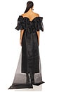 view 4 of 5 Zayna Embellished Maxi Dress & Cape Set in Ebony