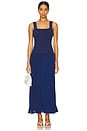 view 1 of 3 Knit Tank Skirt Dress in Indigo