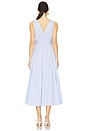view 3 of 4 Dress With Godets in Light Blue & White