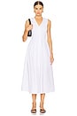 view 1 of 3 Poplin Dress in White