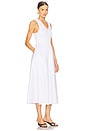 view 2 of 3 Poplin Dress in White