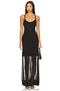 view 1 of 3 Sheer Knit Dress in Black