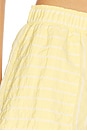 view 6 of 6 Elasticated Waistband Short in Butter Stripe