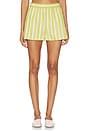 view 1 of 6 Striped Poplin Shorts in Pistachio Multi