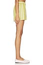 view 3 of 6 Striped Poplin Shorts in Pistachio Multi