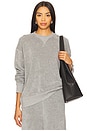 view 1 of 4 Solid Terry James Sweatshirt in Light Grey
