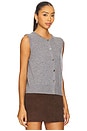 view 2 of 4 Lean Lines Cardigan Vest in Grey