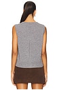 view 3 of 4 Lean Lines Cardigan Vest in Grey