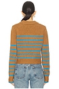 view 3 of 4 Mini Marin Sweater in Camel & Cerulean